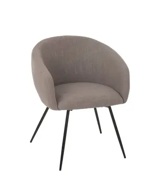 J-line  J-Line Stoel Wales Staal Schuim Taupe