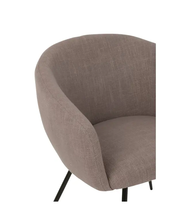 J-line  J-Line Stoel Wales Staal Schuim Taupe