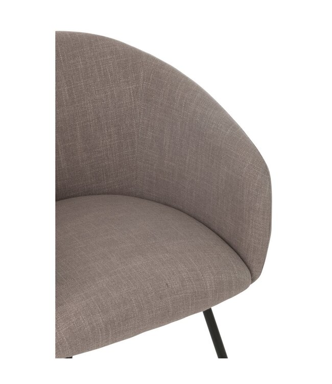 J-line  J-Line Stoel Wales Staal Schuim Taupe