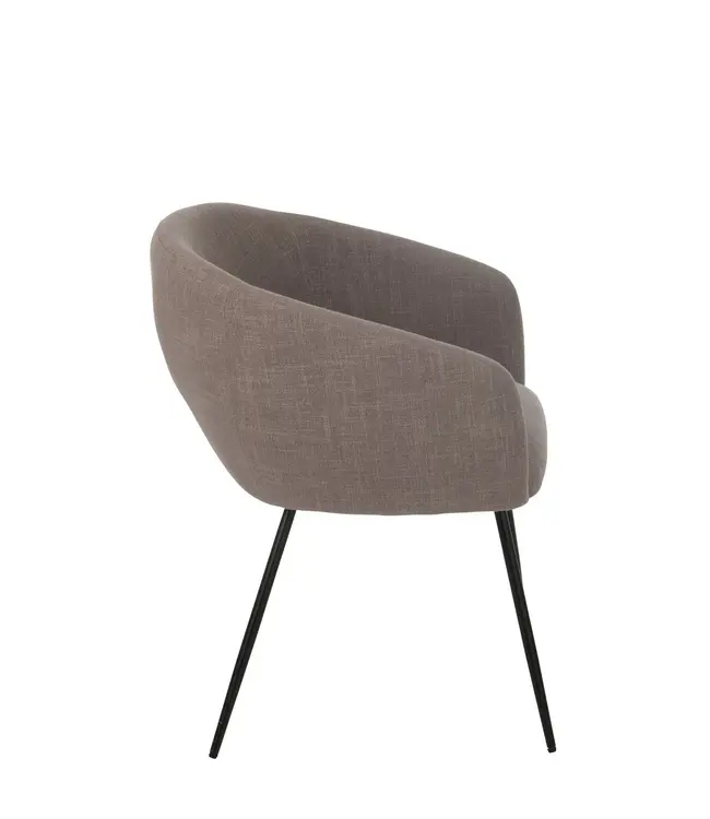 J-line  J-Line Stoel Wales Staal Schuim Taupe