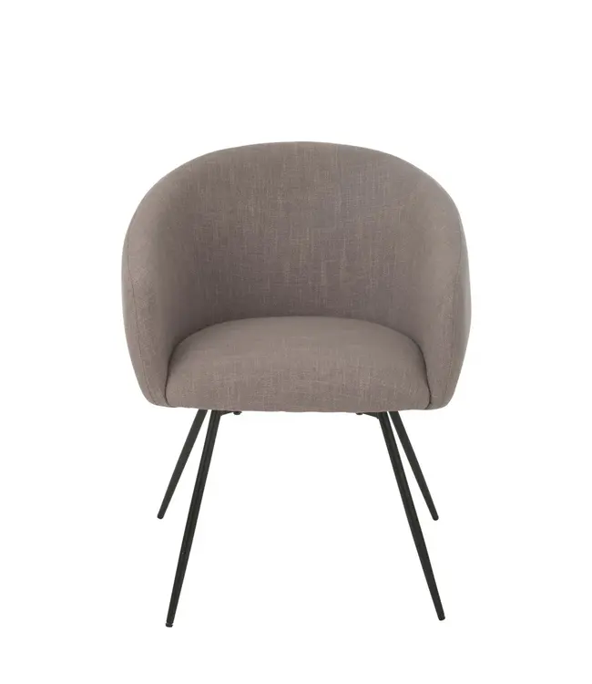 J-line  J-Line Stoel Wales Staal Schuim Taupe