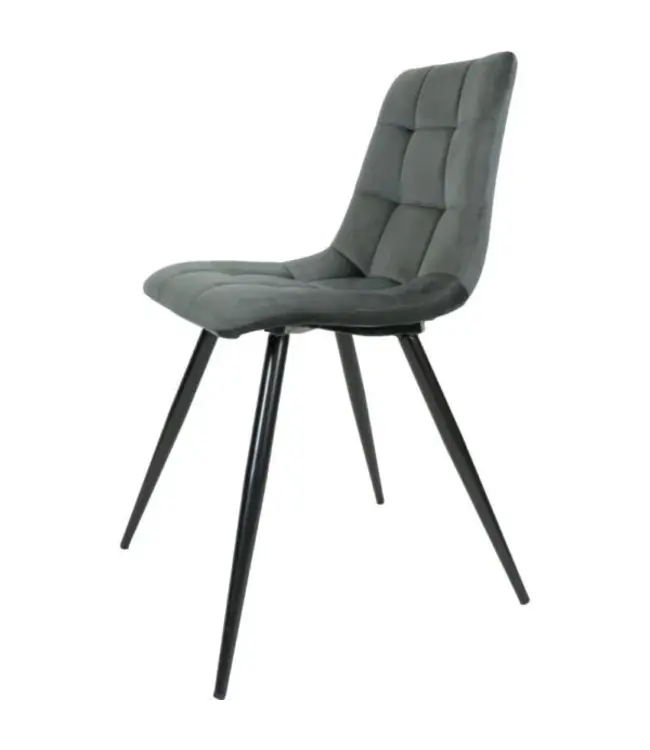 Home67 Eetkamerstoel Galgary Army Green 21 – Vintage Velvet