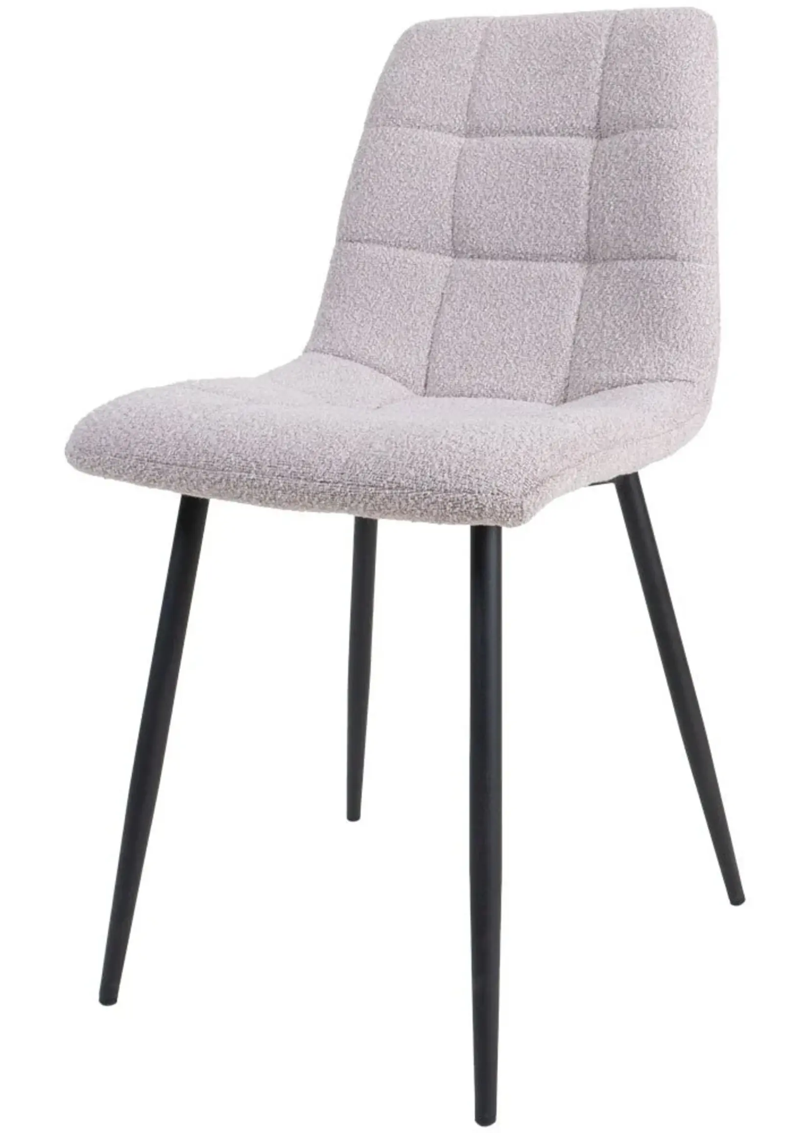 Home67 Eetkamerstoel Jenna – Bouclé – Naturel