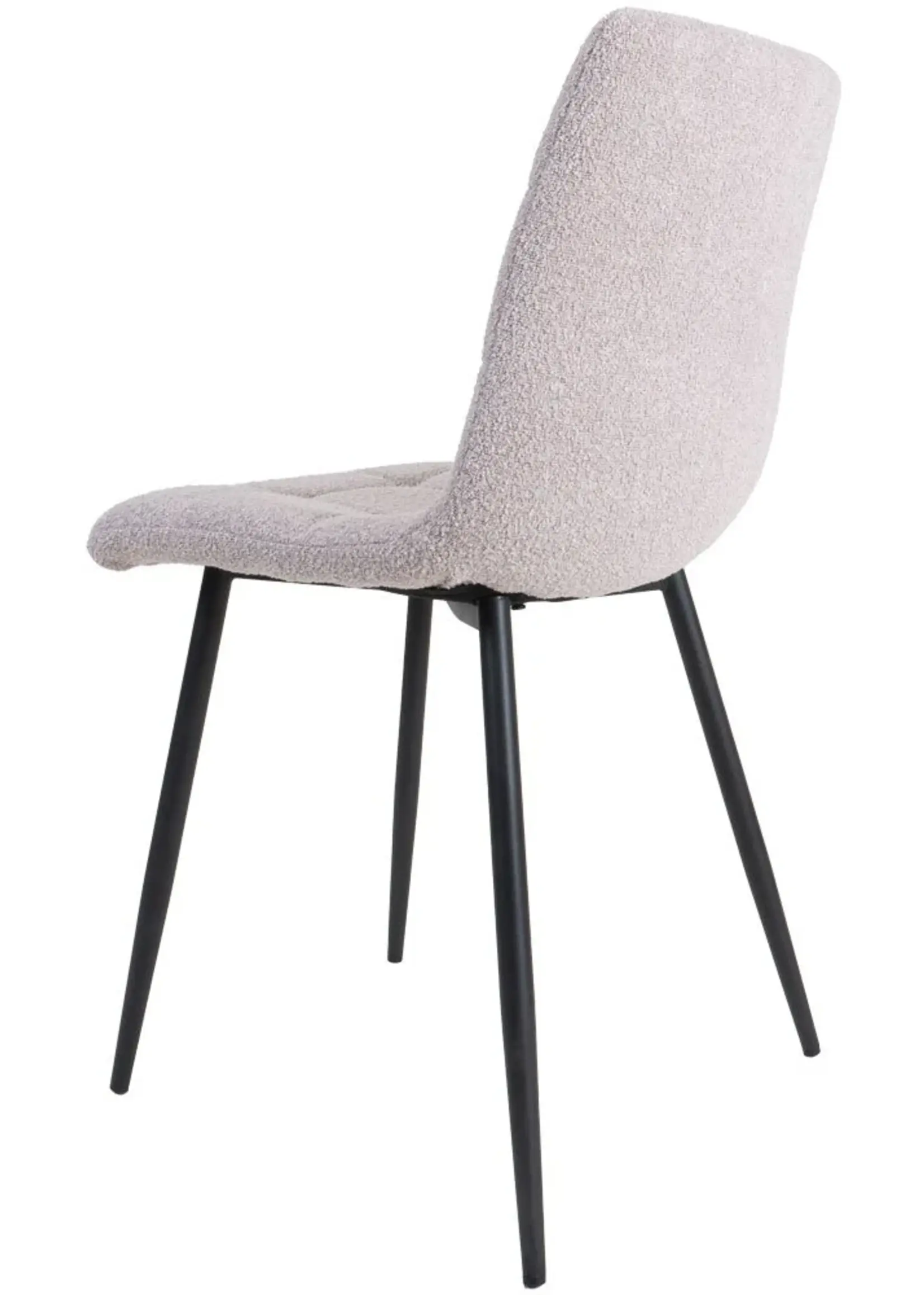 Home67 Eetkamerstoel Jenna – Bouclé – Naturel