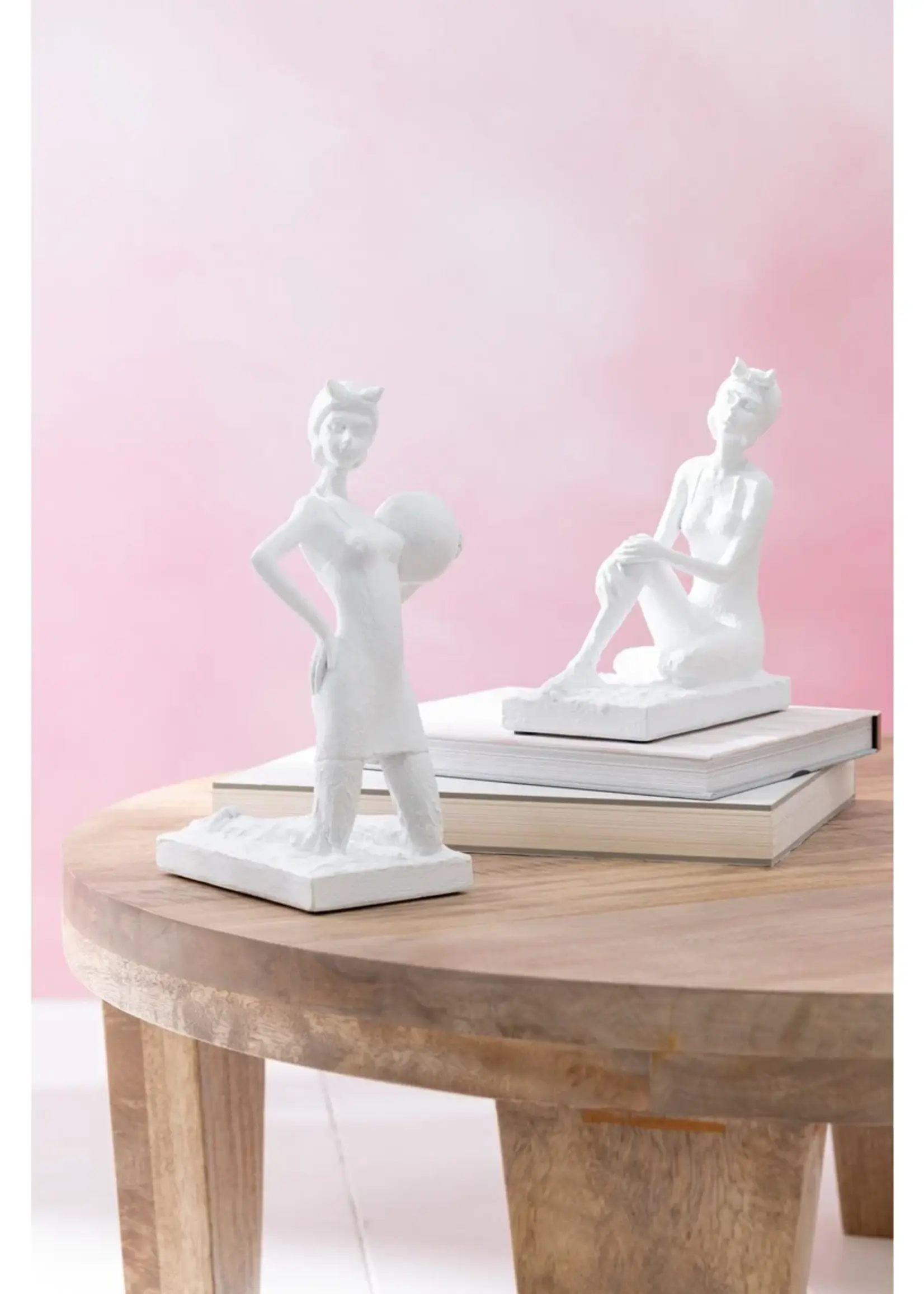 J-line  J-Line salontafel Rond Mango - hout - naturel