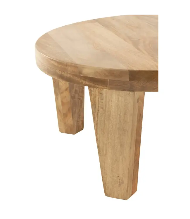 J-line  J-Line salontafel Rond Mango - hout - naturel