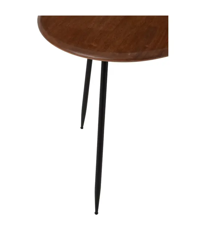 J-line  J-Line salontafel Neo - rubber - naturel/zwart - set van 2