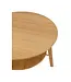 J-line  J-Line bijzettafel Rond - bamboe - naturel - large