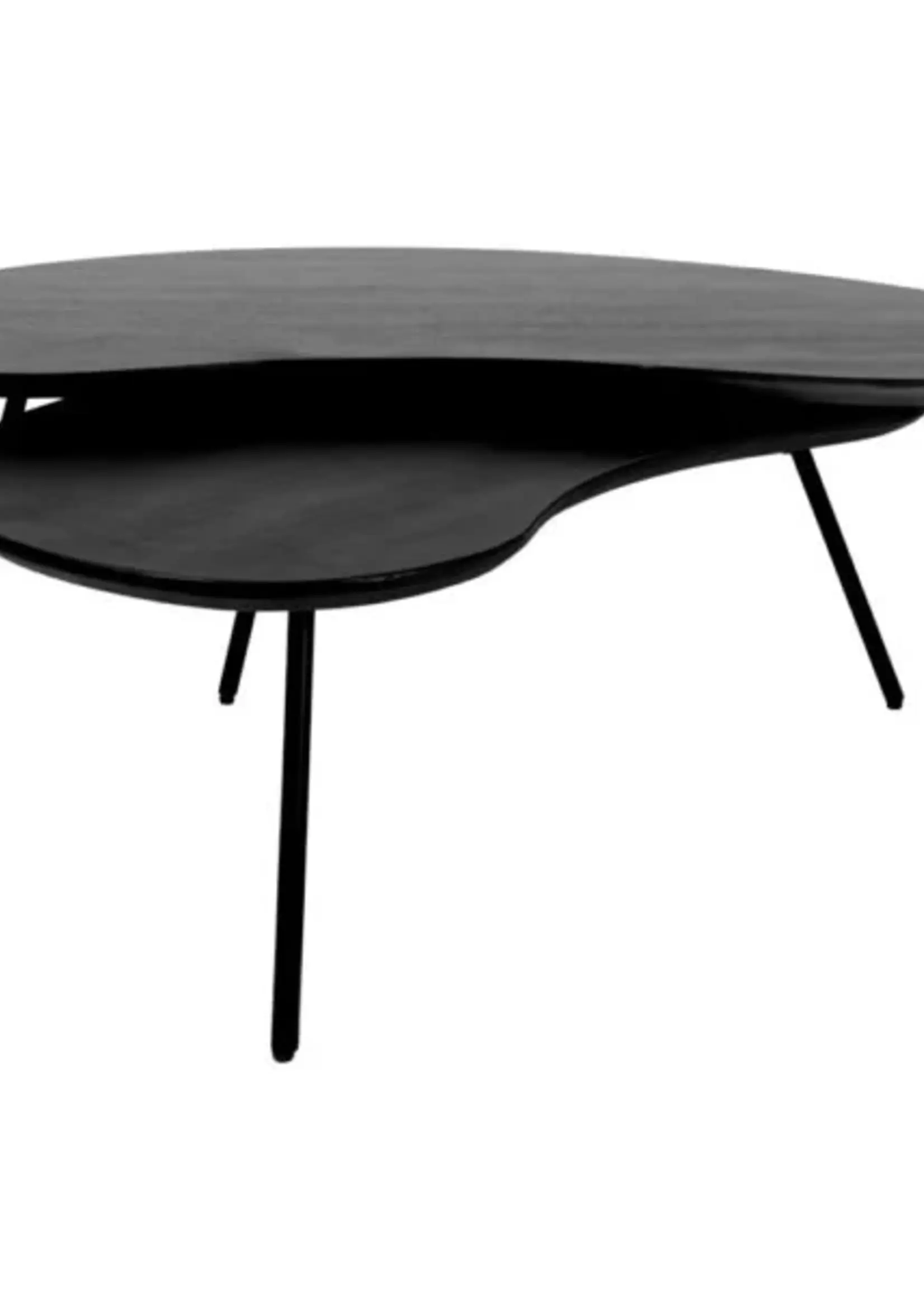 Home67 Salontafel Ludo Zwart – Organisch – Set van 2