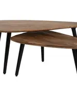 Home67 Salontafel Jamal – Mangohout – Set van 2