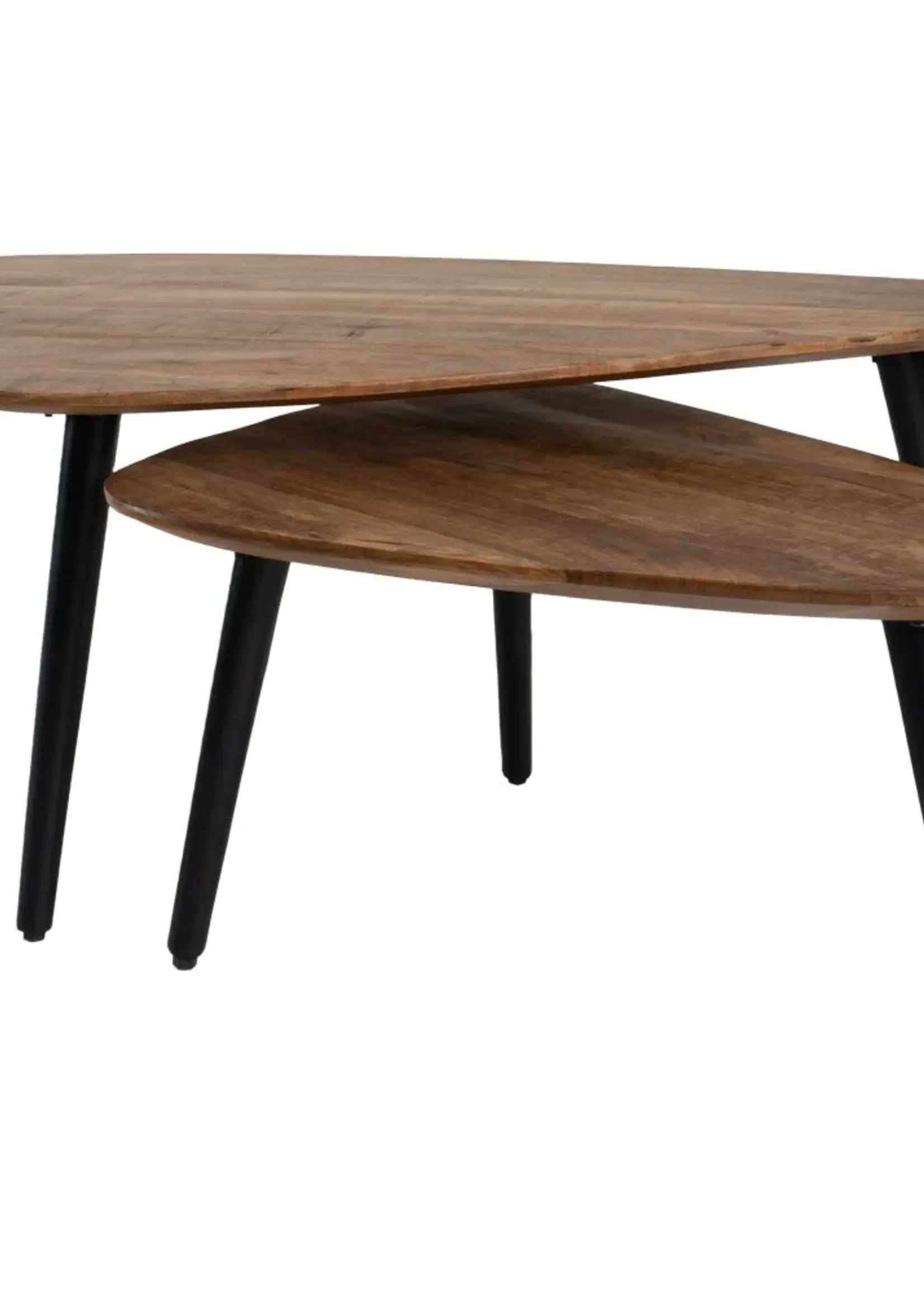 Home67 Salontafel Jamal – Mangohout – Set van 2