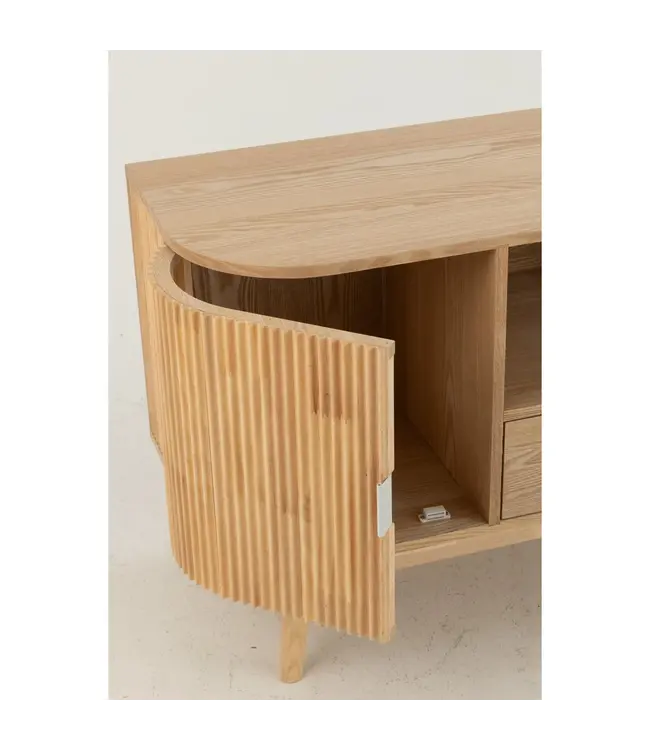 J-line  J-Line kast Rond - dennenhout - naturel - small