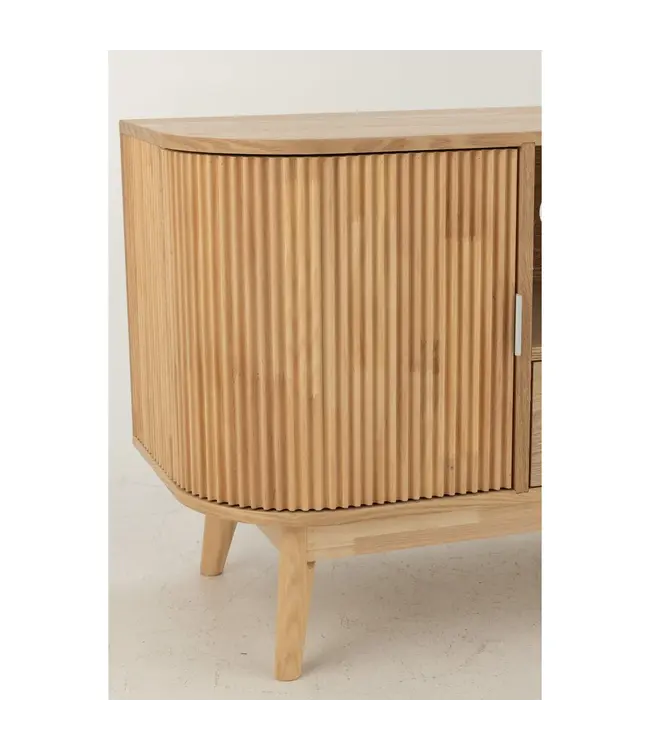 J-line  J-Line kast Rond - dennenhout - naturel - small