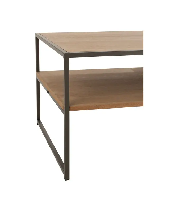 J-line  J-Line TV kast - 1 lade - hout/metaal - naturel