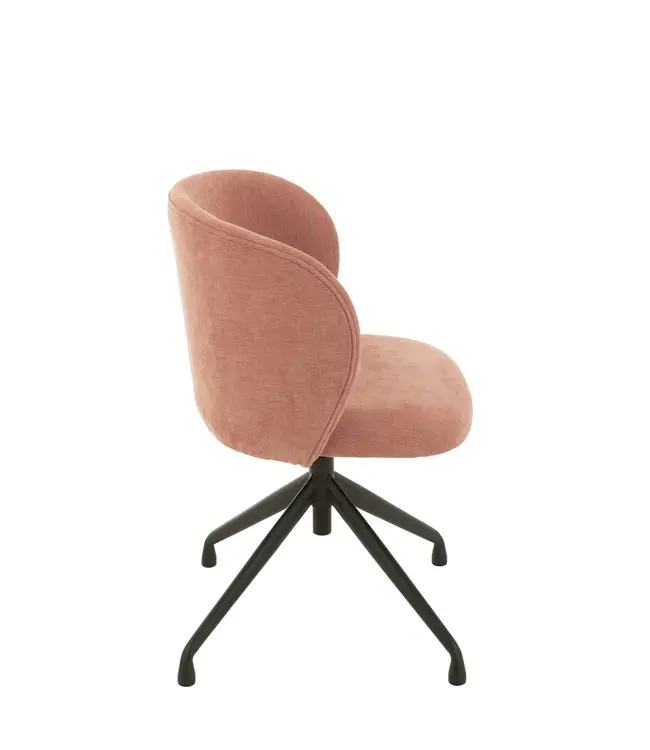 J-line  J-Line stoel Turn/Up/Down - textiel - lichtroze