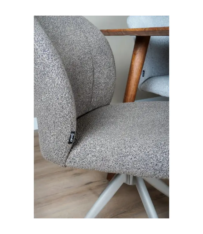 Home67 Eetkamerstoel Cosmo – Bouclé – Brown