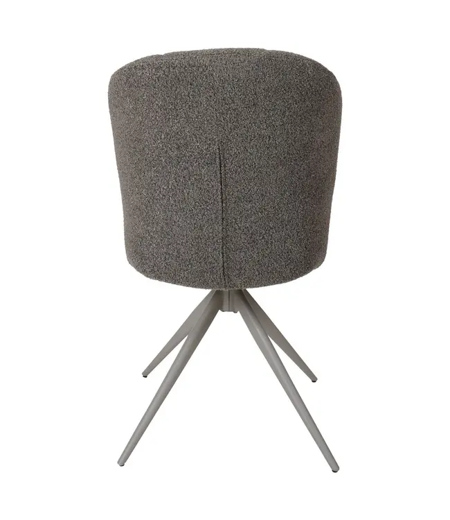 Home67 Eetkamerstoel Cosmo – Bouclé – Brown