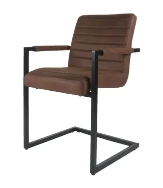 Home67 Eetkamerstoel Toronto Cognac (per 2 stuks)