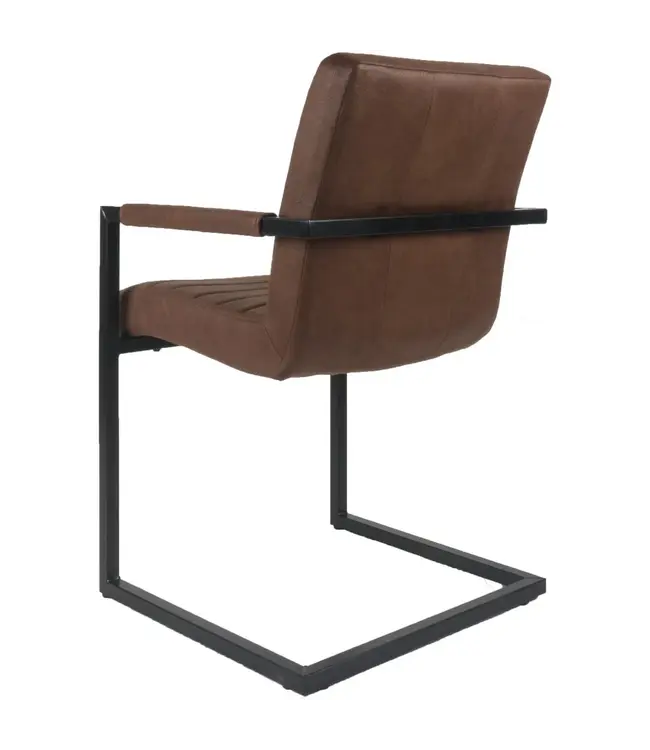 Home67 Eetkamerstoel Toronto Cognac (per 2 stuks)