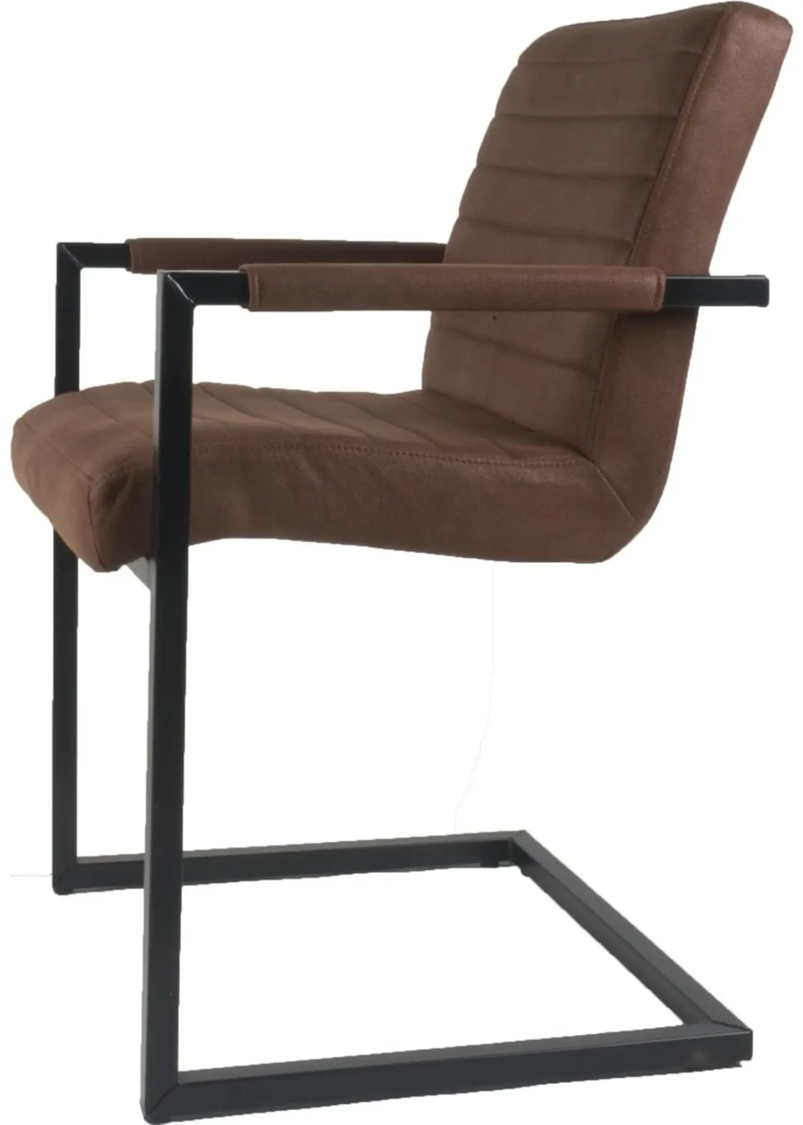 Home67 Eetkamerstoel Toronto Cognac (per 2 stuks)