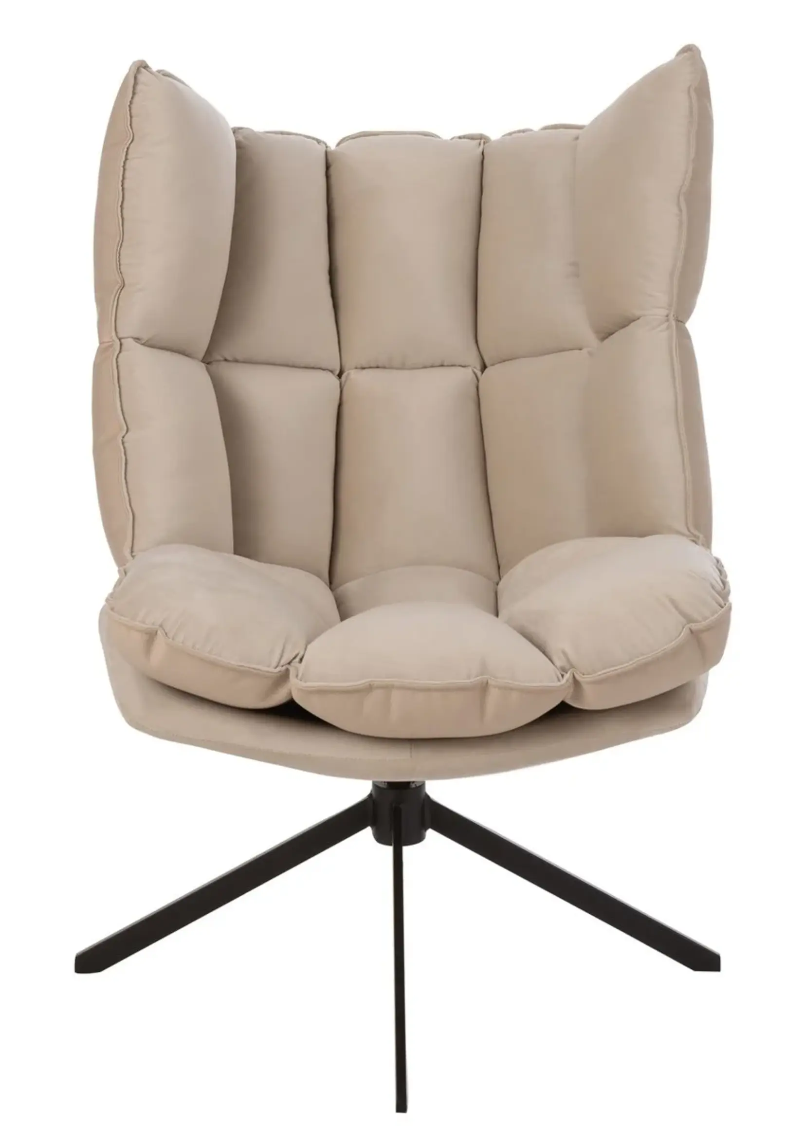J-line  stoel Relax Kussen - textiel/metaal - beige