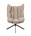 J-line  J-Line stoel Relax Kussen - textiel/metaal - beige