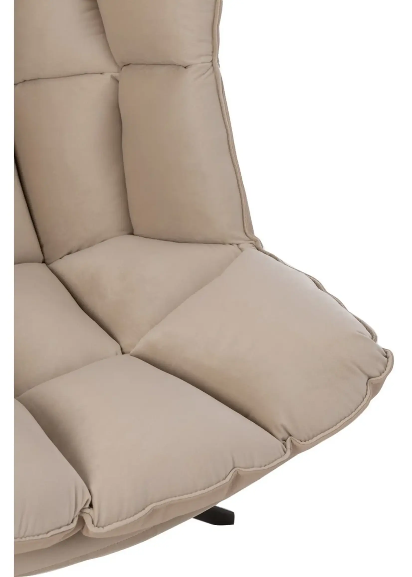 J-line  stoel Relax Kussen - textiel/metaal - beige