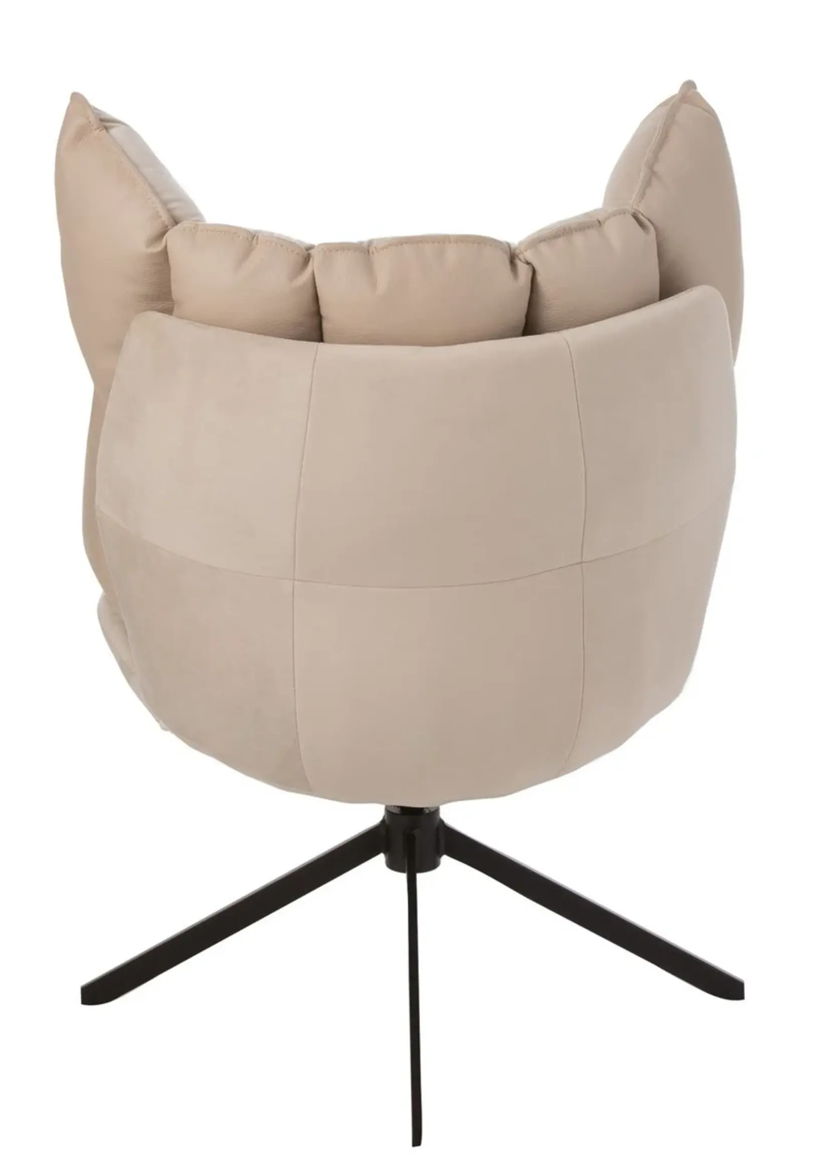 J-line  stoel Relax Kussen - textiel/metaal - beige