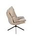 J-line  J-Line stoel Relax Kussen - textiel/metaal - beige