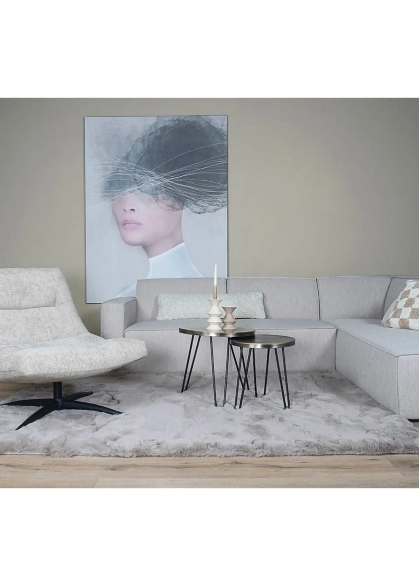 Home67 Fauteuil Quinn Clay