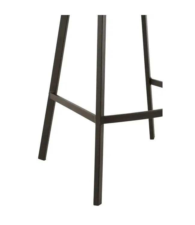 J-line  J-Line Barstoel Olivier Textiel/Metaal Donker Groen