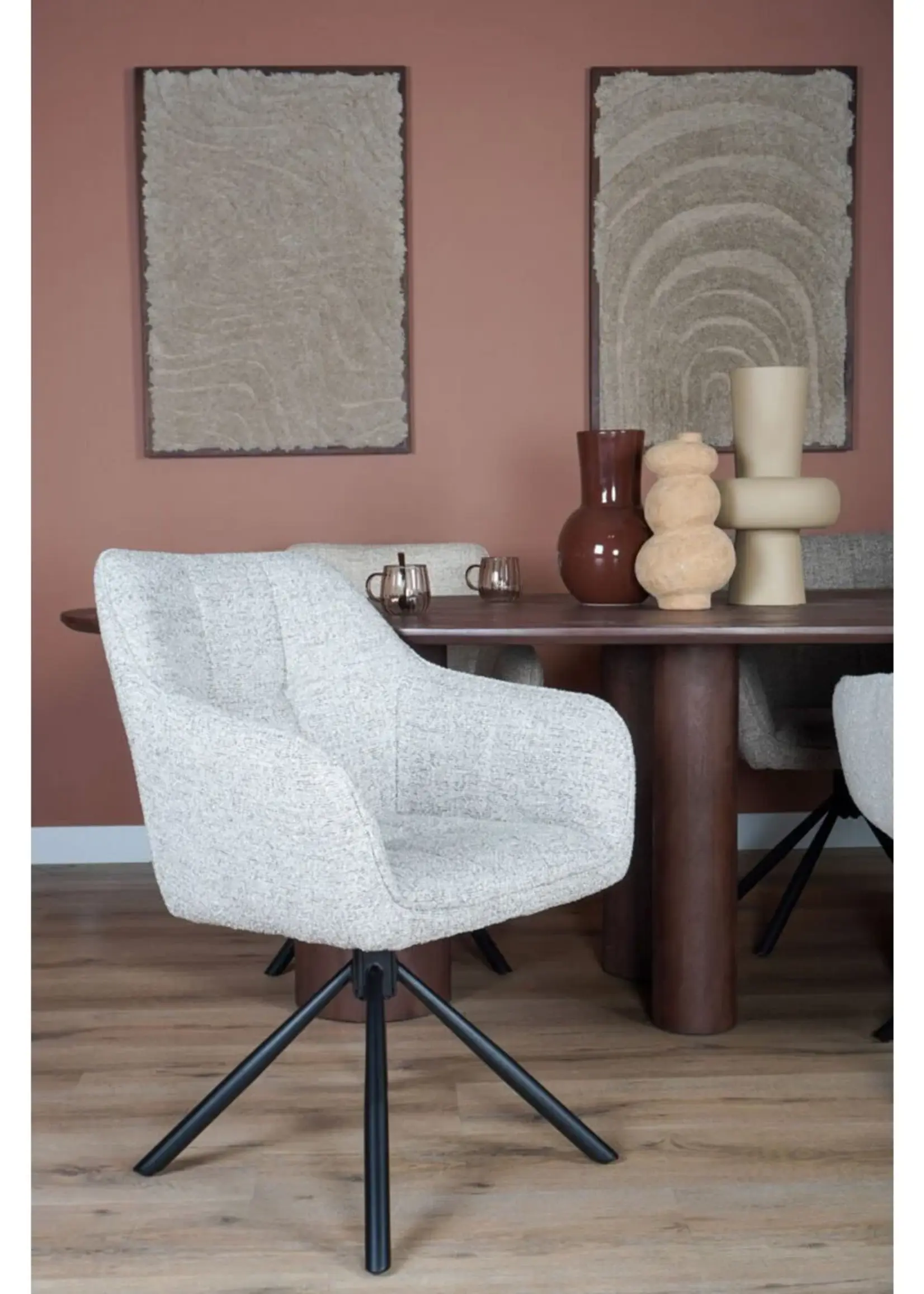 Home67 Eetkamerstoel Chris - Taupe 22