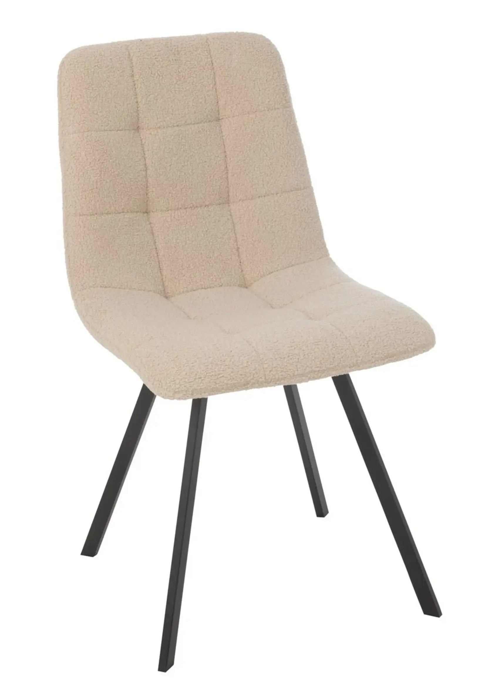J-line  Eetstoel Clark Metaal/Polyester Wit