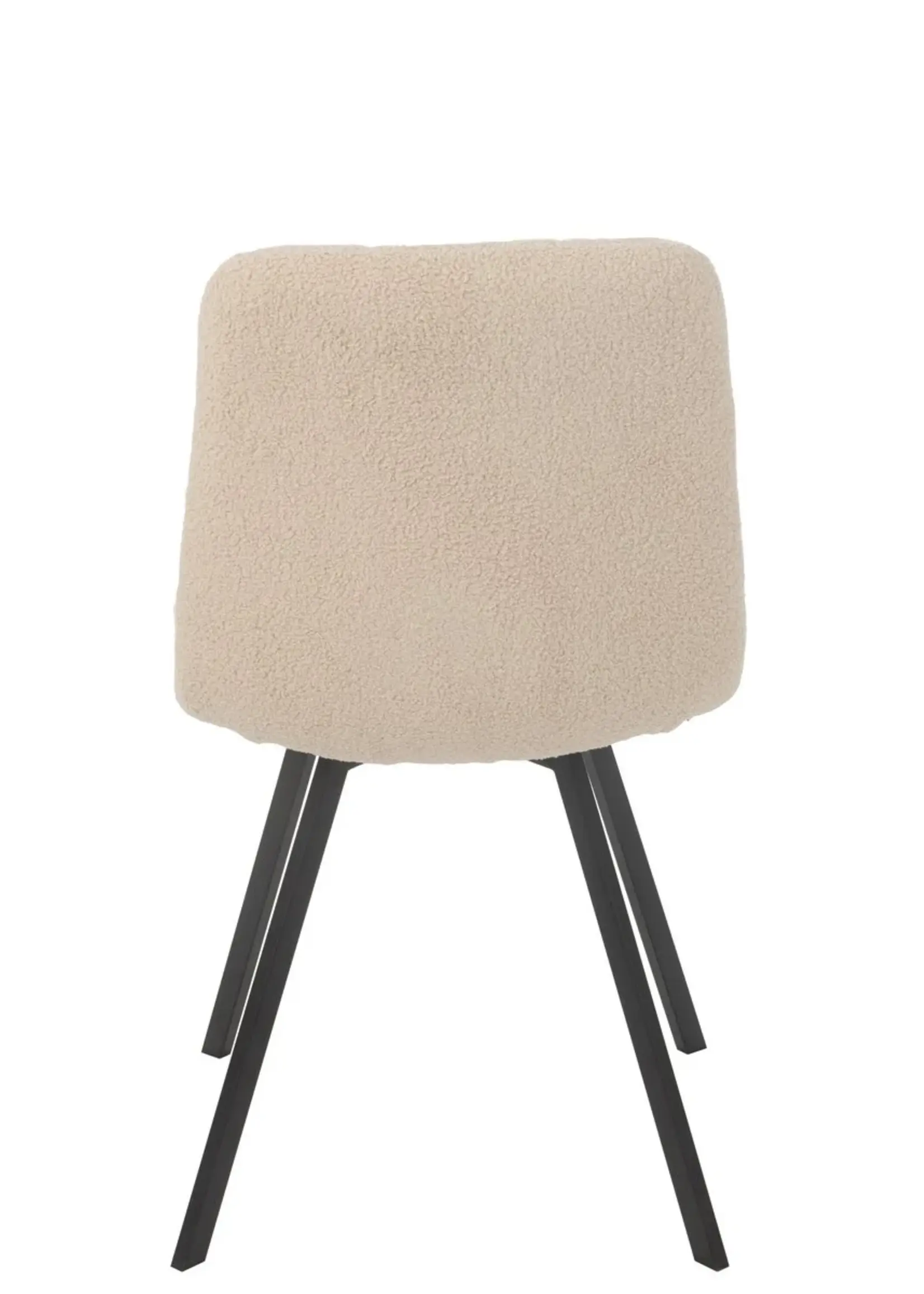 J-line  Eetstoel Clark Metaal/Polyester Wit