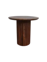 Raw materials Bullnose bijzettafel bruin 50 cm