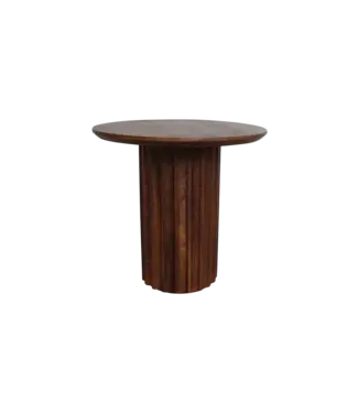 Raw materials Bullnose bijzettafel bruin 50 cm