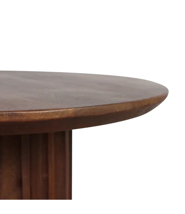 Raw materials Bullnose bijzettafel bruin 50 cm