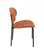 J-line  J-Line eetstoel - textiel/metaal - oranje/roest