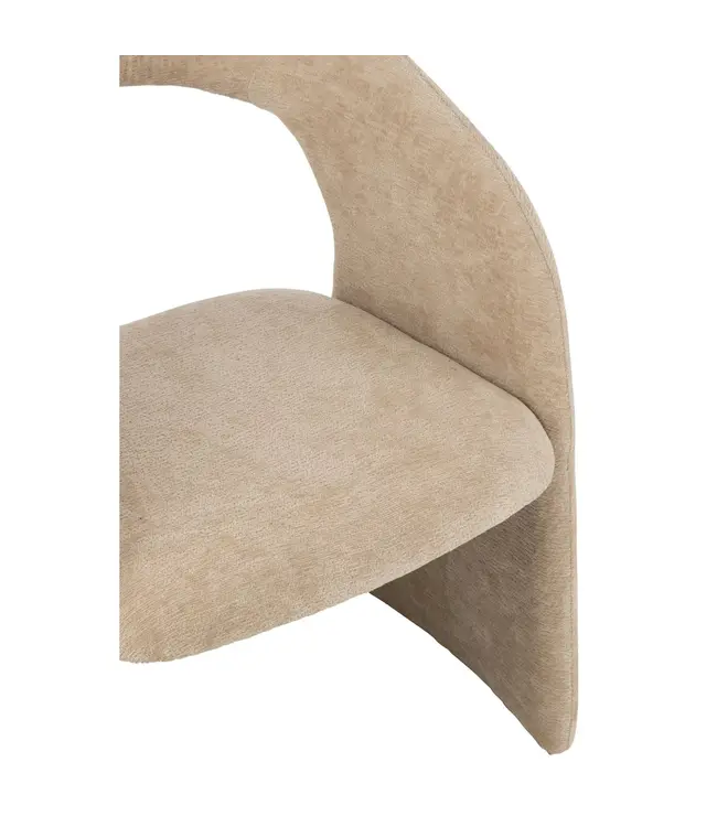 J-line  J-Line Anise Stoel Textiel Beige