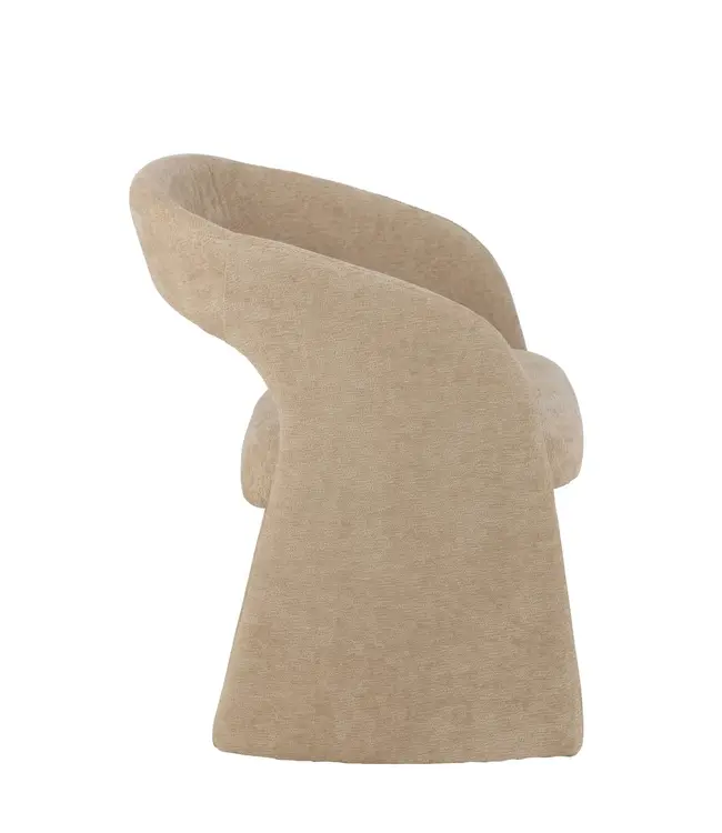 J-line  J-Line Anise Stoel Textiel Beige