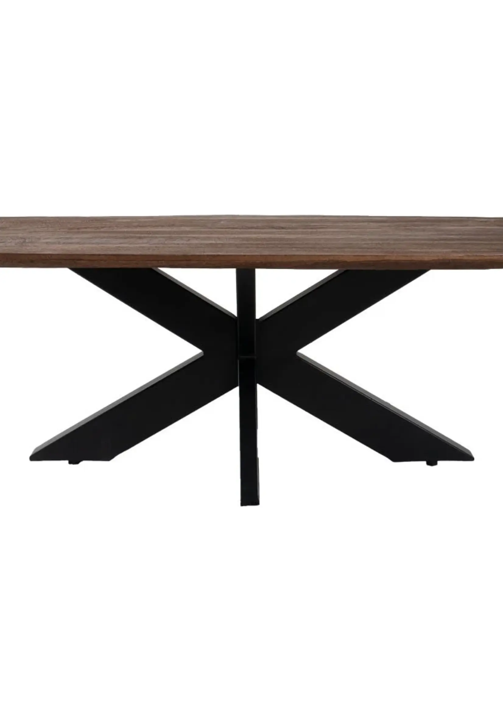 Home67 Eettafel Felix – Espresso Mangohout – 190 x 90 cm