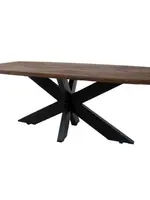Home67 Eettafel Felix – Espresso Mangohout – 220 x 100 cm