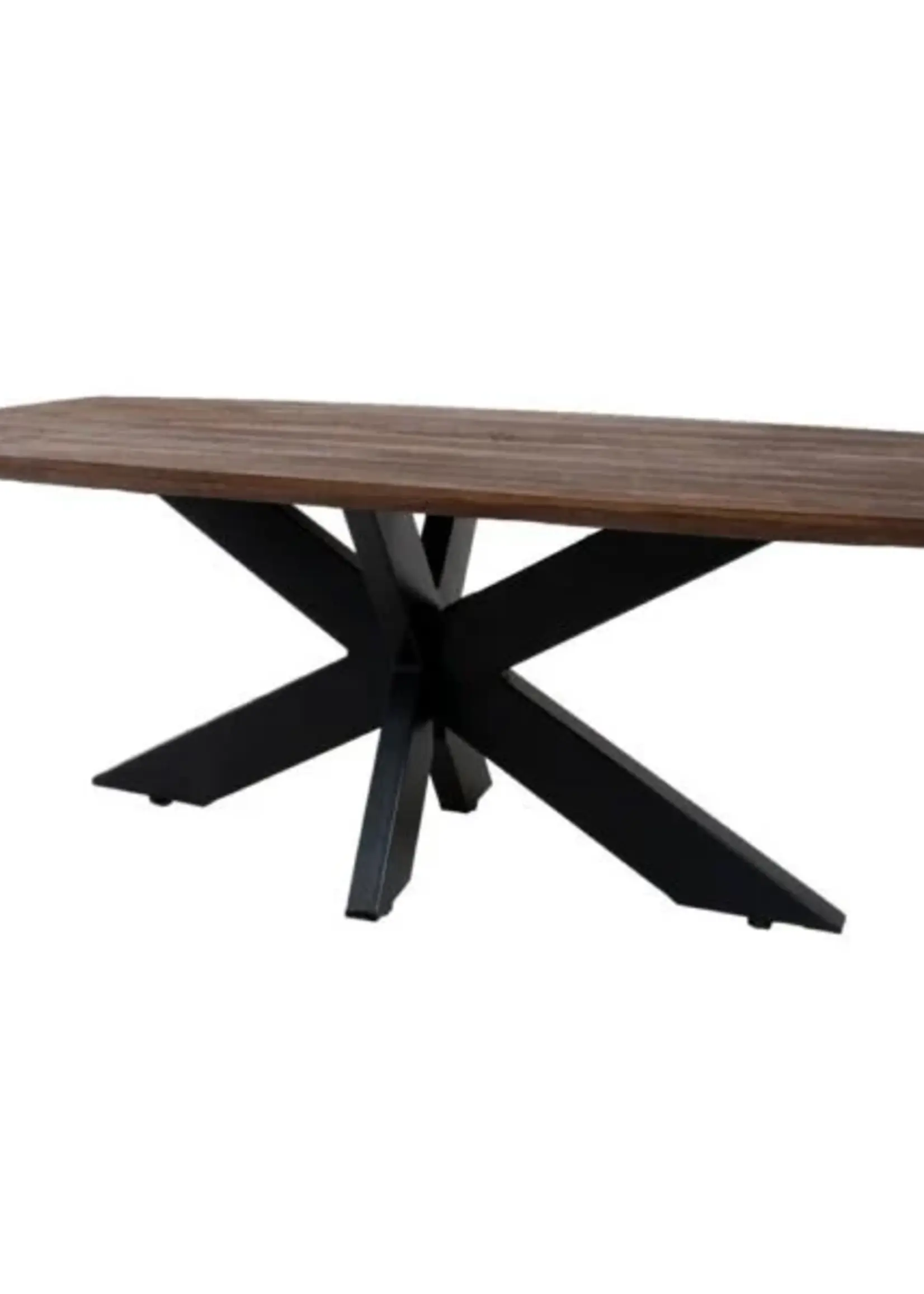 Home67 Eettafel Felix – Espresso Mangohout – 220 x 100 cm