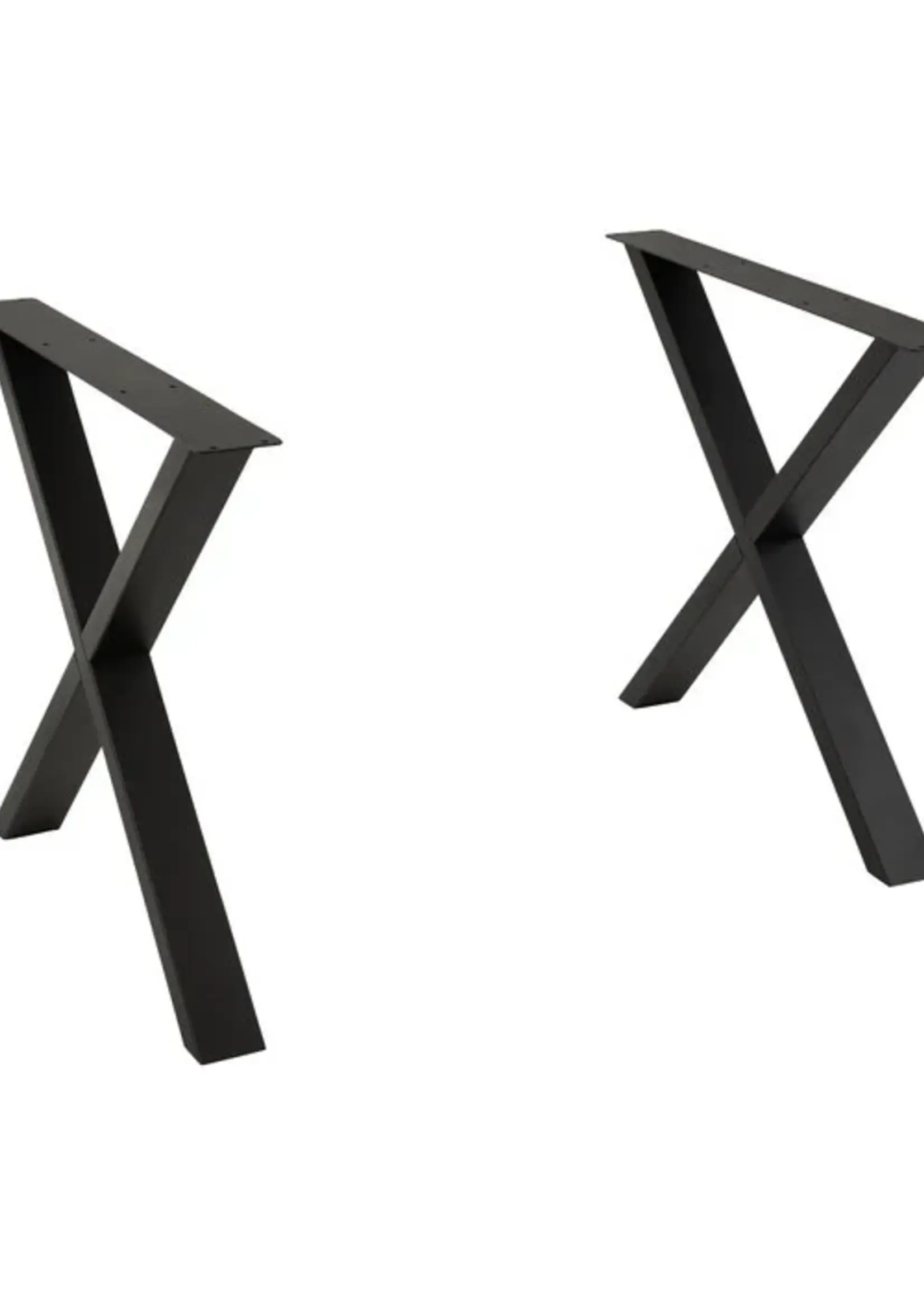 J-line  Tafel Poten Kruis Staal Zwart