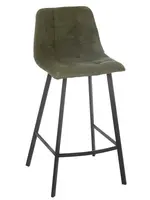 J-line  Barstoel Kent Metaal/Polyester Groen (per 2)