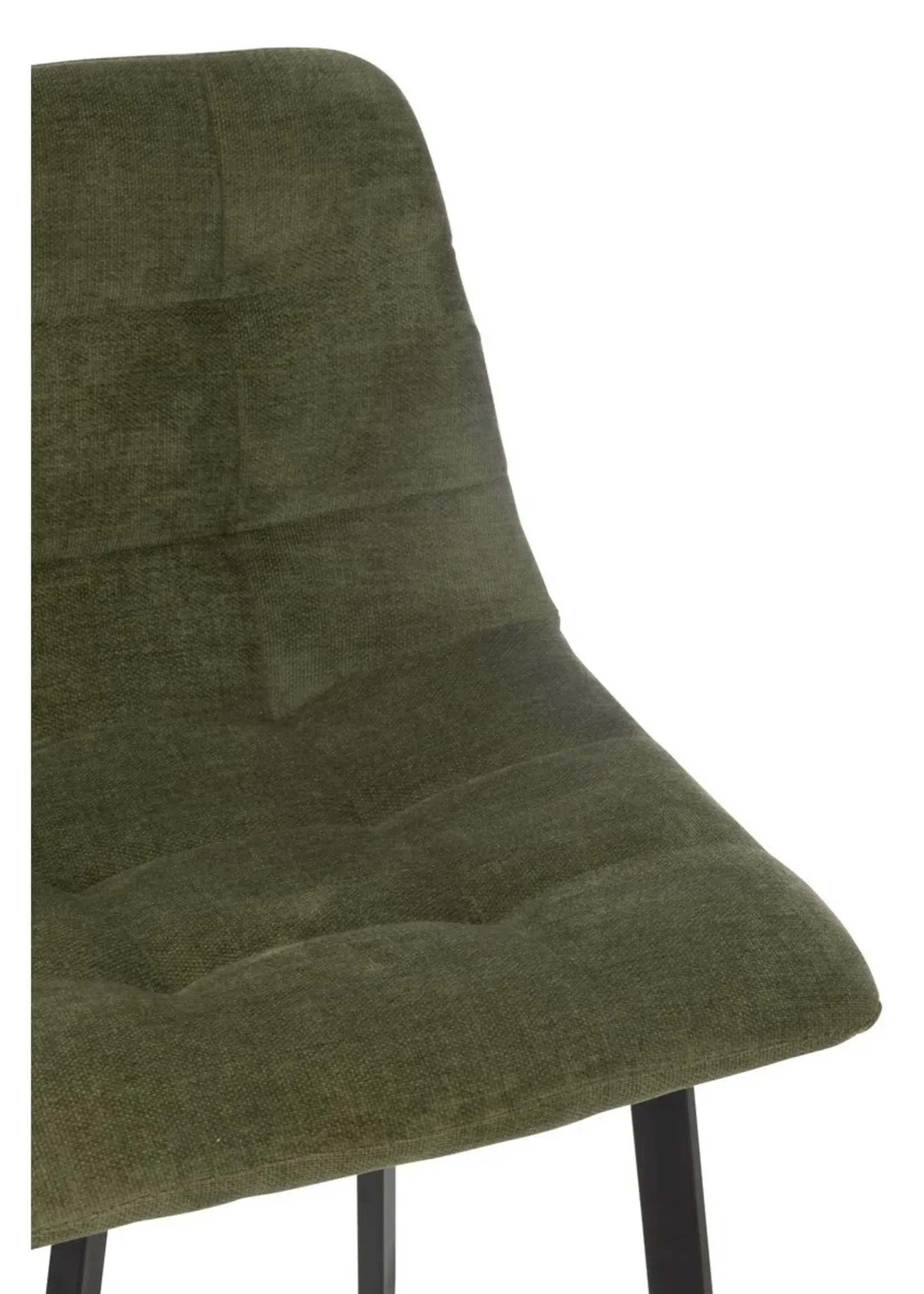 J-line  Barstoel Kent Metaal/Polyester Groen (per 2)