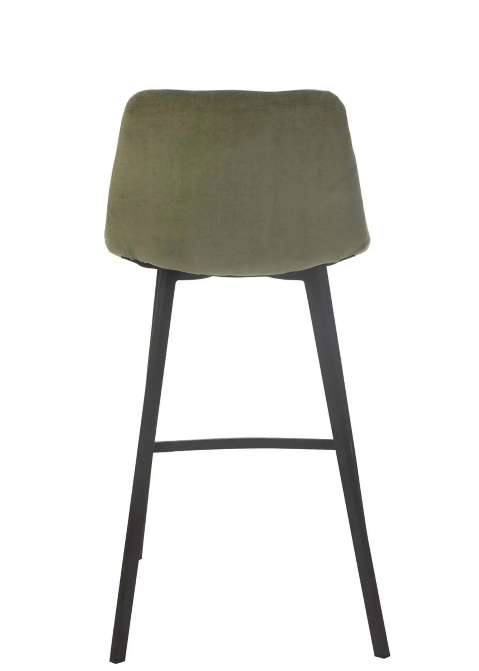 J-line  Barstoel Kent Metaal/Polyester Groen (per 2)
