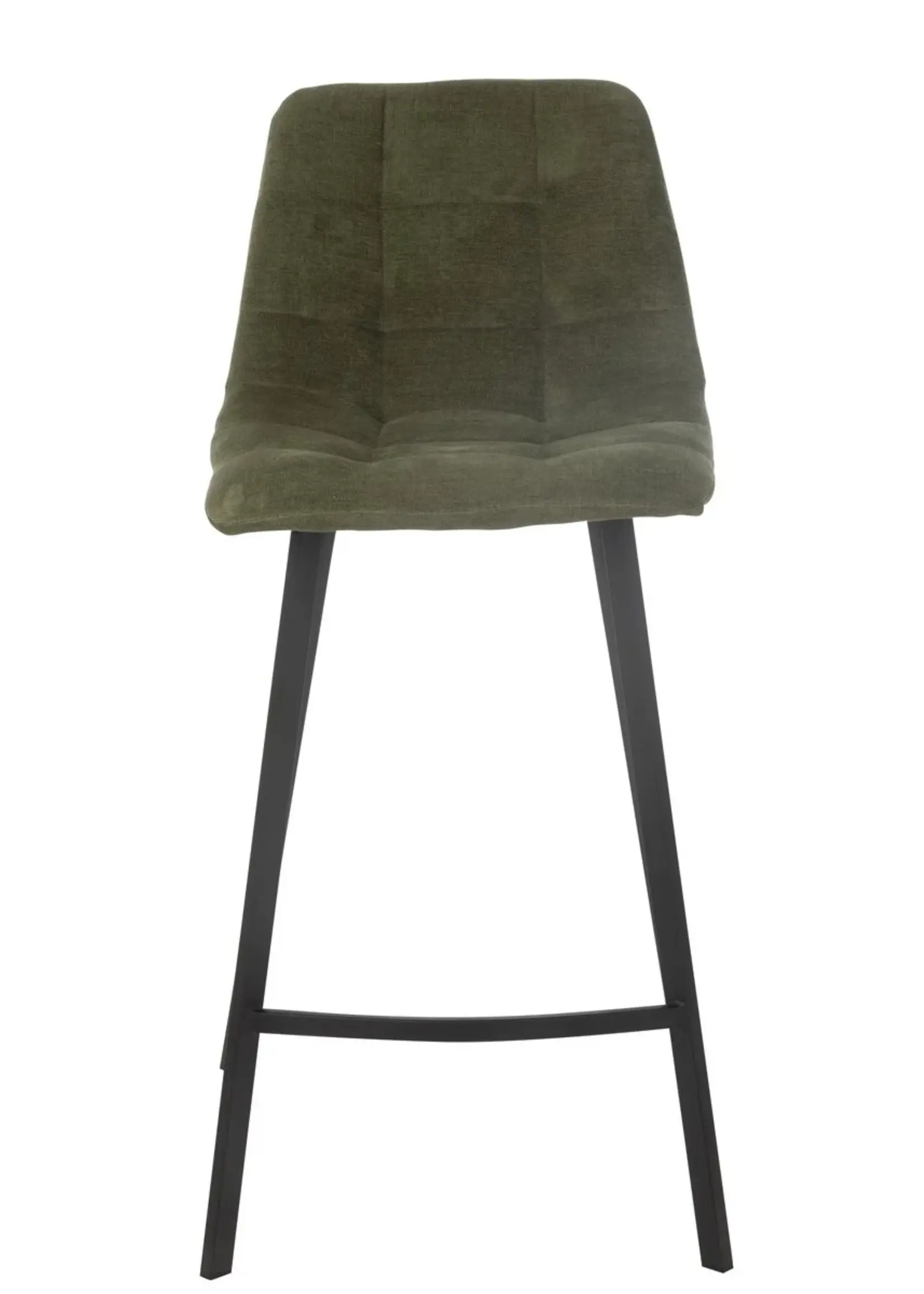 J-line  Barstoel Kent Metaal/Polyester Groen (per 2)