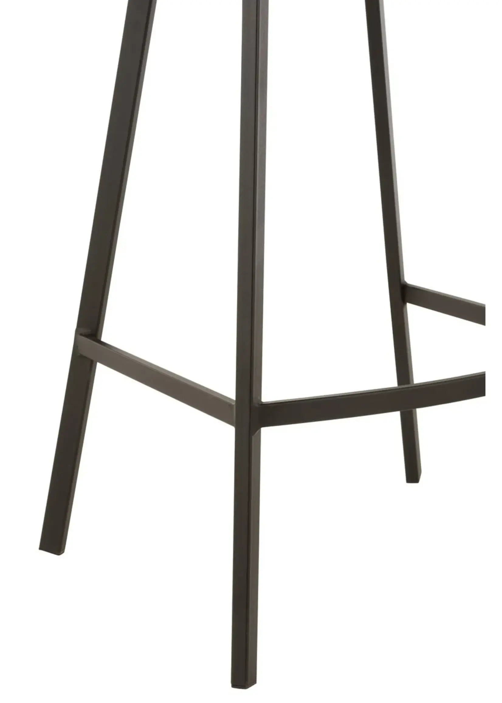 J-line  barstoel Olivier - textiel/metaal - beige (per 2)