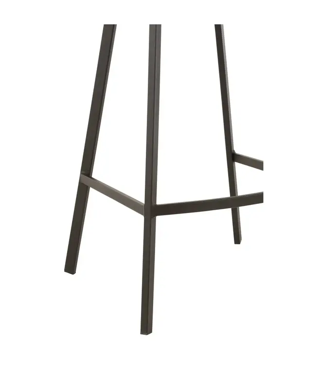 J-line  J-Line barstoel Stephane - textiel/metaal - grijs (per 2)